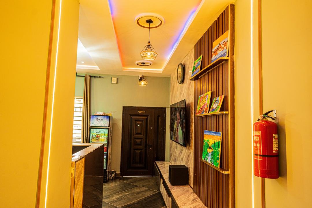 Interior hallway and guest access area